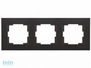 Рамка 3-ая горизонтальная черная, RITA, MUTLUSAN