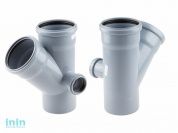 Крестовина двухплоскостная для внутренней канализации 110/110х45/50 правая РосТурПласт (Крестовина 2-х плоскостная110х110х45х50)