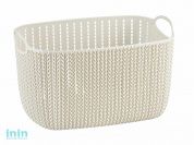 Корзинка ВЯЗАНИЕ 7 л (белый) (IDEA)