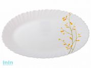 Блюдо стеклокерамическое, 320 мм, овальное, серия Лимонник, DIVA LA OPALA (Collection Classique  Прекрасный подарок)