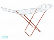 Сушилка для белья напольная, 18м, серия Bona, бело-красная, PERFECTO LINEA (Сушильное полотно - 18 метров, размер 180х50х90. Максимальная нагрузка бел