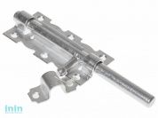 Задвижка дверная 110 мм, белый цинк STARFIX