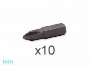 Насадка крестообразная PH3 30мм 5/16'' 10шт блистер TOPTUL (FSBA1003G)
