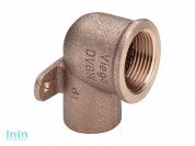 Колено вн. 18х1/2 с креплением, под пайку Viega