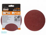 Шлифлист 125мм круг Р60 д/дерева 5шт. GEPARD (GP5014-60) (круг абразивный шлифовальный)