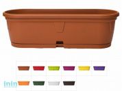 Ящик балконный для цветов Gerber (Гербера) 50x15 см с поддоном, DRINA (цвета в ассортименте)