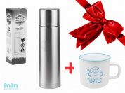 Термос, 750 мл, нерж.сталь, ARIZONE + Кружка керам.,450 мл, Черепаха,бел.,PERFECTO LINEA (30-145027) (Промо (термос + кружка в ПОДАРОК))