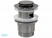 Водослив для умывальника click/clack 5/4, цельнометаллический с малой заглушкой, Alcaplast (Водослив для умывальника click/clack 5/4, цельнометалличес