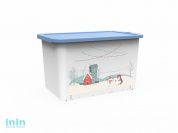 Емкость с крышкой Christmas, васильковый, BEROSSI (Изд. из пластм. Размер 409 * 255 * 235 мм, 15,7 литров)