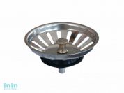 Выпуск-пробка (решетка нерж. сталь) для сифона 3 1/2", NOVA