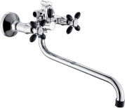 Смеситель Эверест B22-071F (черный/хром)