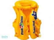 Надувной жилет для плавания Pool School Step 2, 50х47 см, INTEX (от 3 до 6 лет)