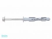 Дюбель рамный 10х80 мм нейлон, гриб, с шурупом (30 шт в карт. уп.) STARFIX