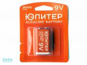 Батарейка 6LR61 9V alkaline 1шт. ЮПИТЕР (крона)