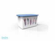 Емкость с крышкой Serenity, васильковый, BEROSSI (Изд. из пластм. Размер 409 * 255 * 235 мм, 15,7 литров)