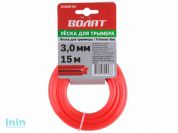 Леска ф 3.0 мм х 15 м "звездочка" ВОЛАТ