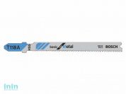 Пилка лобз. по металлу T118A (1 шт.) BOSCH (пропил прямой, тонкий, для листового металла)