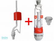 Арматура хром кнопка, ниж.подводка, ИнкоЭр (И - СБ1-НпрНРФ-Х-М Р)