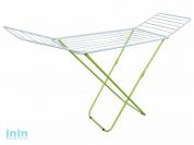 Сушилка для белья напольная, 18м, серия Bona, бело-зеленая, PERFECTO LINEA (Сушильное полотно - 18 метров, размер 180х50х90. Максимальная нагрузка бел