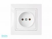 Розетка 1-ая (скрытая, б/з) белая, Уют, Bylectrica (Розетка  РС16-344 Гарантийный срок:24 месяца)
