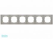 Рамка 6-ая горизонтальная титан, RITA, MUTLUSAN