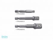 Набор переходников 1/4" под шуруповерт 3ед. (1/4", 3/8", 1/2") TOPTUL (GAAR0301)