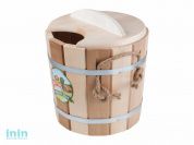 Запарник 8 л с крышкой  "Zebra" термо, ТМ "Бацькина баня" (БАЦЬКИНА БАНЯ)