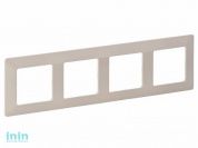 Рамка 4-местная верт/гориз слоновая кость, Valena Life, Legrand (VALENA LIFE - РАМКА 4 ПОСТА ВЕРТ/ГОРИЗ, СЛОНОВАЯ КОСТЬ)