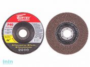 Круг лепестковый 125х22мм P40 плоск. WORTEX