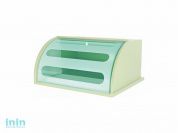 Хлебница Mulin (Мулин), чайное дерево, мята полупрозрачный, BEROSSI (Навесная. Изделие из пластмассы. Размер 312 х 361 х 187 мм)