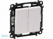 Переключатель 2 клав. на 2 направления белый, проходной Valena Life, Legrand (VALENA LIFE - ПЕРЕКЛЮЧАТЕЛЬ проходной НА 2 НАПРАВЛЕНИЯ ДВУХКЛАВИШНЫЙ, БЕ