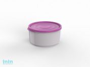 Контейнер круглый Lana, 1,6 л, сиреневый туман, BEROSSI (Изделие из пластмассы. Литраж 1.6 л  . Размер 195 х 178 х 91 мм)