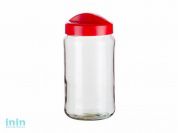 Банка для сыпучих продуктов Avena 1,5 л, роза, BEROSSI (Изделие из стекла и пластмассы. Литраж 1.5л)