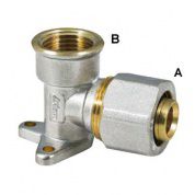 Колено компрессионное настенное ВР 1/2" 14x2 RBM