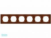 Рамка 6-ая горизонтальная орех, RITA, MUTLUSAN