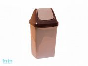 Контейнер для мусора СВИНГ 9л (бежевый мрамор) (IDEA)