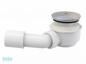 Выпускной комплект для душевого поддона заниженный, хромированный пластик, Alcaplast (Выпускной комплект для душевого поддона заниженный, хромированны