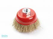 Щетка д/шлиф.маш."чашка" гофр. 100мм GEPARD (GP0865-100) (M14 в блистере)