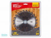 Диск пильный 210х30 мм 24 зуб. по дереву WORTEX (твердоспл. зуб)