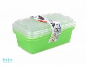 Набор контейнеров для заморозки Zip, киви, BEROSSI (Изделие из пластмассы. Размер 200 х 120 х 95 мм)
