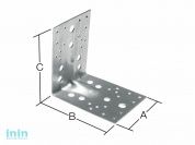 Уголок крепежный усиленный 90х105x105 мм KUU 2.0 мм белый цинк STARFIX