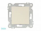 Выключатель 1-клав. двухполюсный (скрытый, без рамки, пруж. зажим) кремовый, RITA, MUTLUSAN (10 A, 250 V, IP 20)