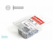 Винт М4х16 мм для мебельной фурнитуры, цинк, кл.пр. 5.8, DIN 967 (100 шт в пласт. конт.) STARFIX