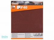 Шлифлист 230х280мм Р80 бум.осн. 5шт. GEPARD (GP5011-80) (бумага наждачная абразивная, лист шлифовальный абразивный, шлифшкурка)