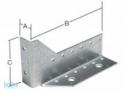 Опора балки правая 25х140x76 мм OB R белый цинк STARFIX