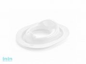 Накладка на унитаз детская Opa, снежно-белый, BEROSSI (Изделие из пластмассы. Размер 395 х 317 х 94 мм)