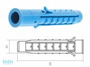 Дюбель распорный 5х40 мм четырехсегментный (50 шт в пласт. конт.) STARFIX