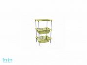 Этажерка "Krita mix" 3-х секционная, лето, BEROSSI (Изделие из пластмассы. Размер 401 х 278 х 680  мм)