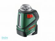 Нивелир лазерный линейный BOSCH PLL 360 с держателем в кор. (проекция: крест, 1 плоскость 360°, до 20 м, +/- 8 мм, резьба 1/4")