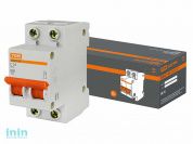 Автоматич. выключатель ВА47-63 2Р 16А 4,5кА х-ка С TDM